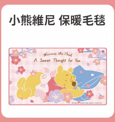 維尼 法蘭絨保暖毛毯